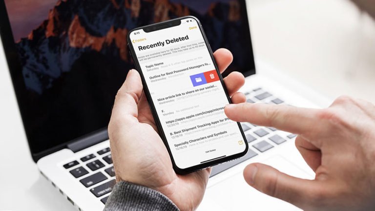 recover deleted notes from iPhone