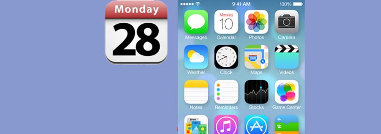 restore iPhone calendar icon